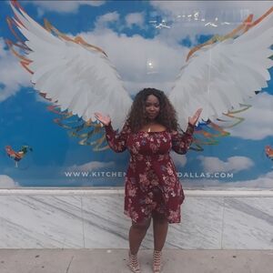 Floral Burgundy Dress